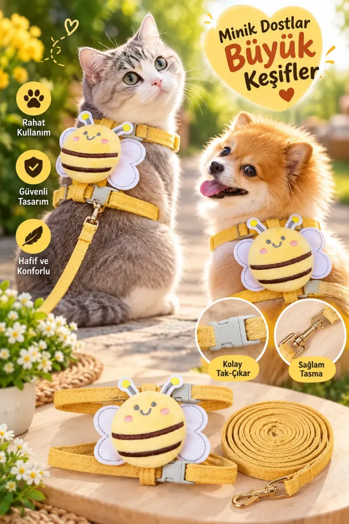 [FBS-992] Cat Dog Walking Chest Harness Bee Model *240