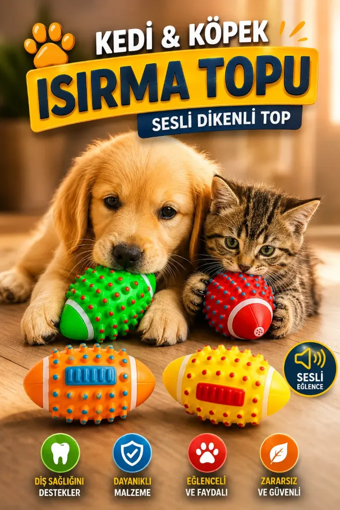 Cat&Dog Chew Ball Sound Spiky Ball *240