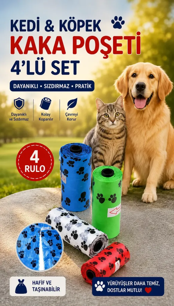 Cat&Dog Poop Bags 4-Pack