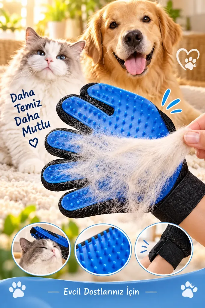 Kedi&Köpek Tüy Toplama Eldiveni İthal *300