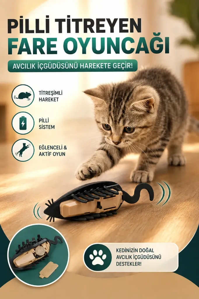Cat Toy Battery Operated Shaking Mouse Model *288