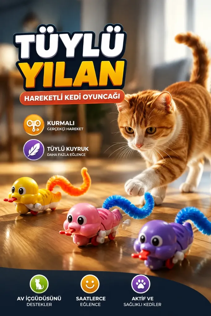 Kedi Oyuncak Kurmalı Yılan Pls *336