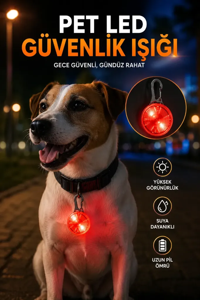 Kedi Köpek Işıklı Led Tasma Apratı *500