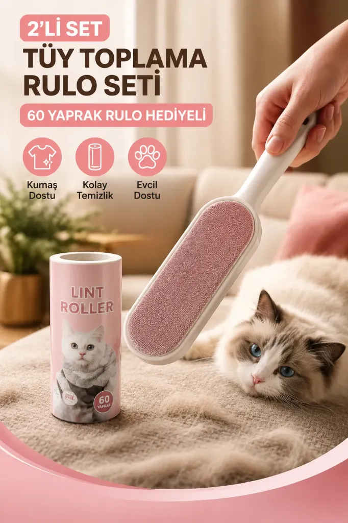 Tüy Toplama + Rulo 2 Li Set *72