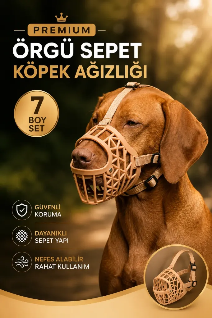Köpek Ağızlık 7 Li Set