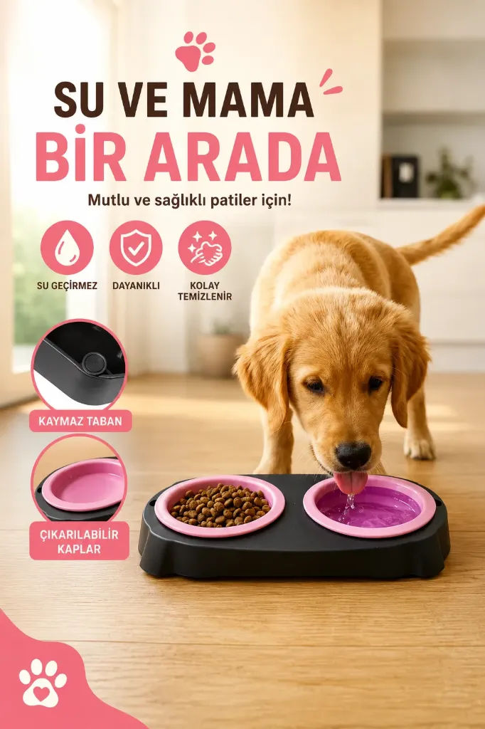 2 li Katlanır Silikon Mama Kabı *30