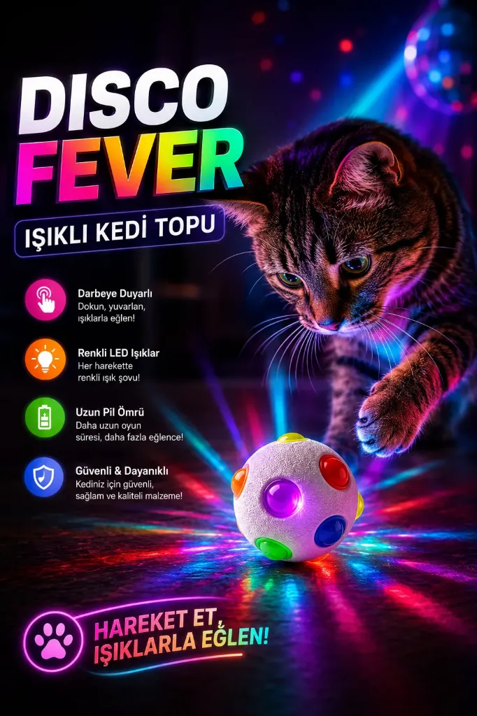 [FBS-995] Kedi Köpek Işıklı Disko Gezeken Top *576